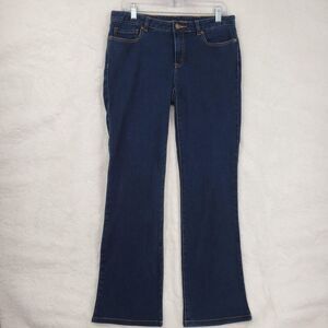 Michael Kors Jeans Womens 8 Blue Dark Wash Bootcut Stretch Denim Classic Style